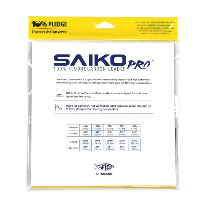 Aftco Saiko Pro Fluorocarbon Wind On Leader - Image 3