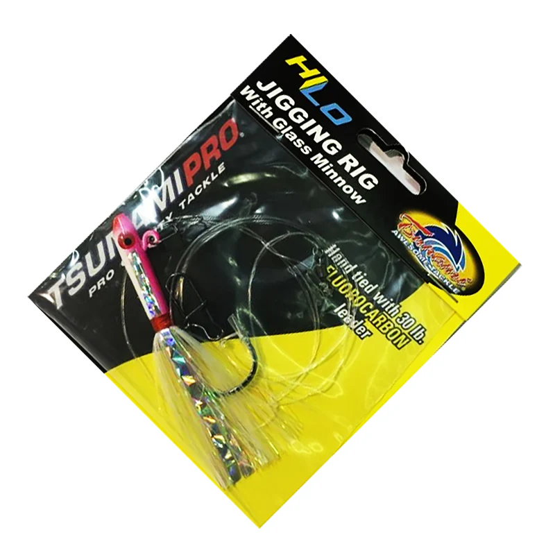 Tsunami TGMR1 Hi-Low Glass Minnow Jigging Rig - Image 6